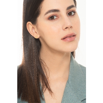 Pendientes de oro amarillo 18k perrito