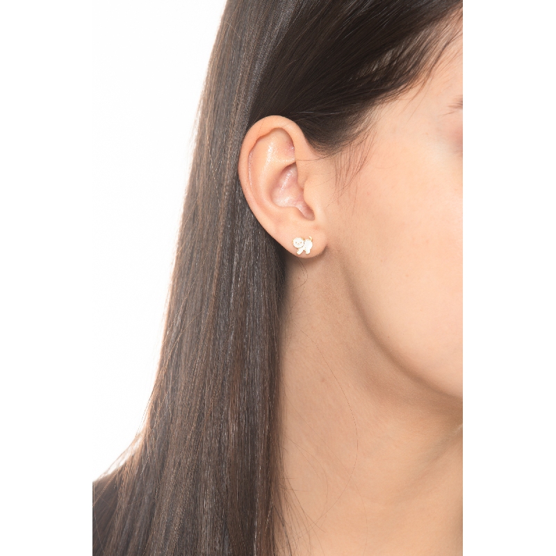 Pendientes en oro amarillo 18k con gatito Pendientes en oro amarillo 18k con gatito