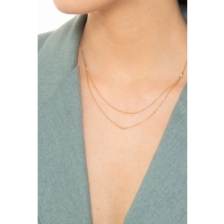 Collar en oro amarillo de 18k a doble hilo 2