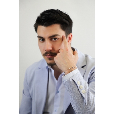 Pulsera cruz oro blanco 750 y diamantes blancos