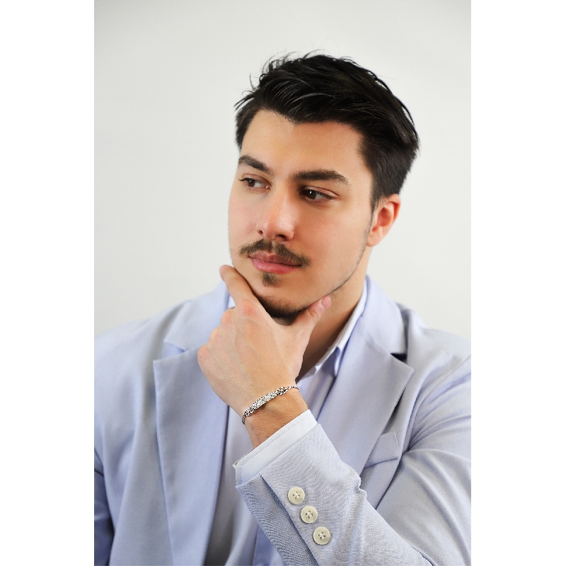 Pulsera en oro blanco y diamantes 