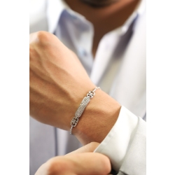 Pulsera en oro blanco y diamantes  2