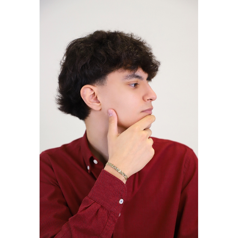 Pulsera de eslabones de oro amarillo de 18 quilates.