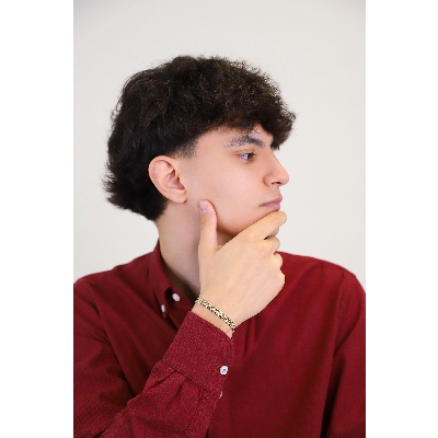 Pulsera de eslabones de oro amarillo de 18 quilates.