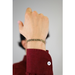 Pulsera de eslabones de oro amarillo de 18 quilates. 2