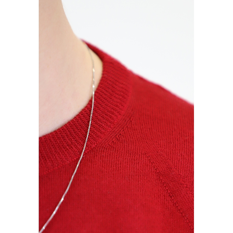 Collar oro blanco mujer cadena veneciana 18 kilates, cm 50.