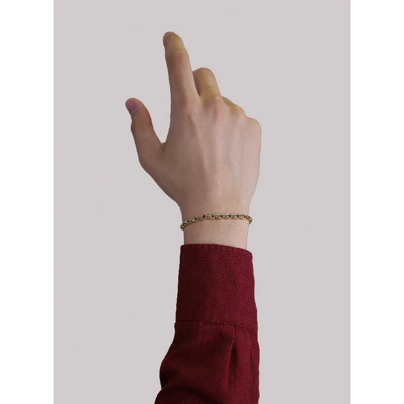 Pulsera en oro amarillo de 18 quilates 