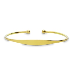 Pulsera rígida en oro amarillo de 18 quilates