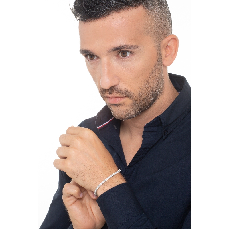 Pulsera diamantes riviere oro blanco 18 kilates  Pulsera diamantes riviere oro blanco 18 kilates