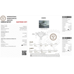Diamante certificado IGI   CT 0,70   F   VVS 2 2