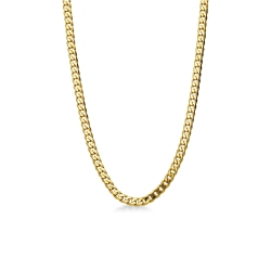 Cadena gourmette para hombre en oro amarillo 750