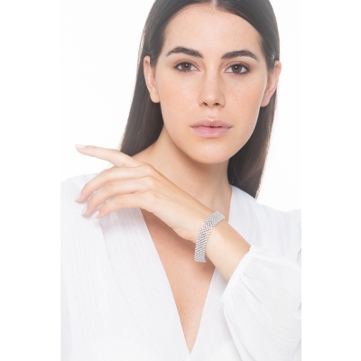  Brazalete fantasia en oro 750 con diamantes