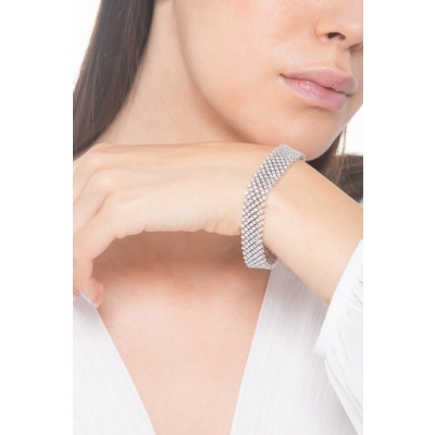  Brazalete fantasia en oro 750 con diamantes