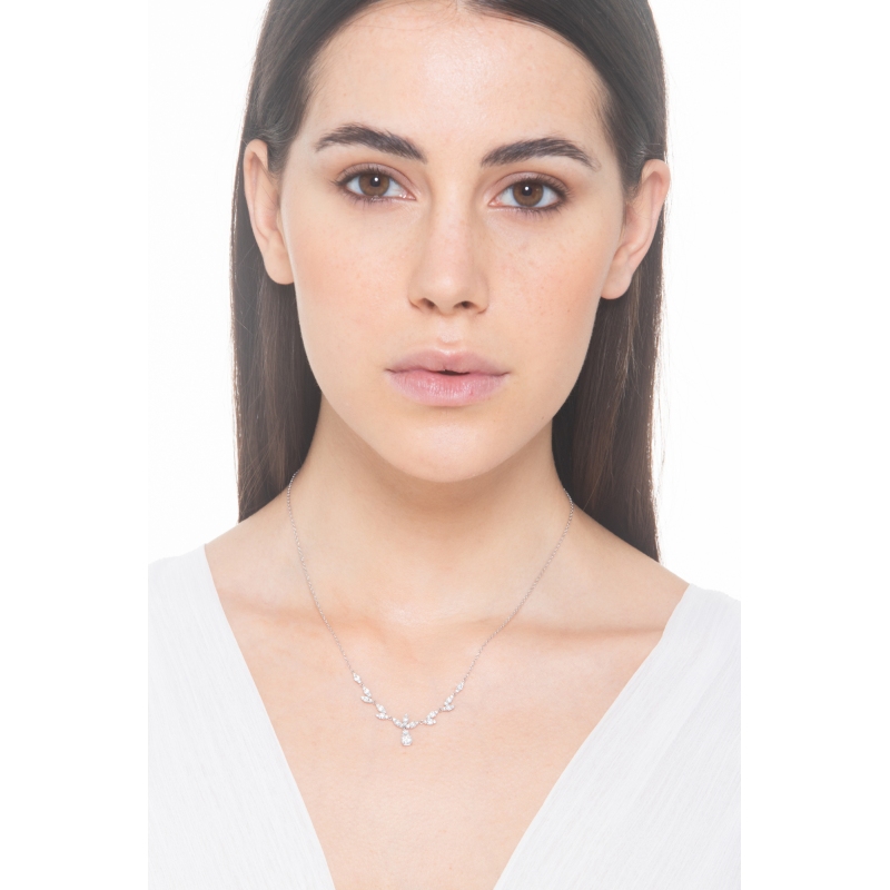 Collar en oro blanco de 750 con diamantes Collar en oro blanco de 750 con diamantes