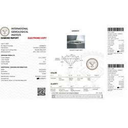 Diamante certificado IGI  CT 0,31   E   VS 1 2
