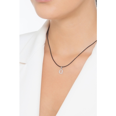  Colgante con inicial Q oro blanco 18 quilates