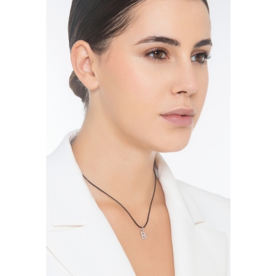  Colgante con inicial R oro blanco 18 quilates