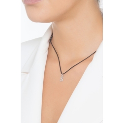 Colgante con inicial S oro blanco 18 quilates 2