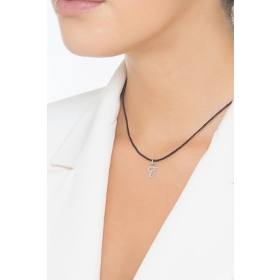 Colgante con la letra inicial T en cursiva 