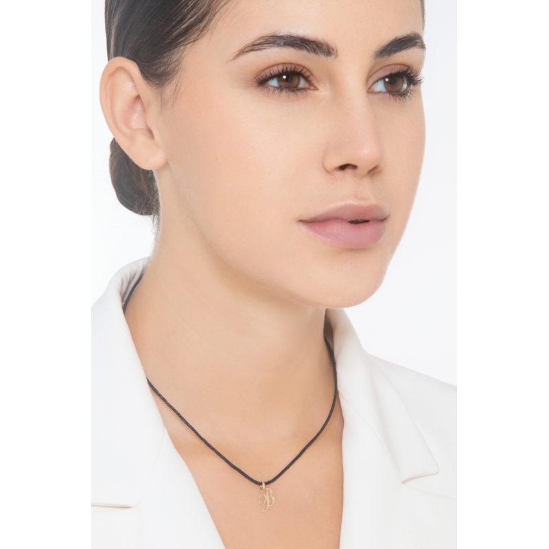 Colgante con letra inicial B en cursiva