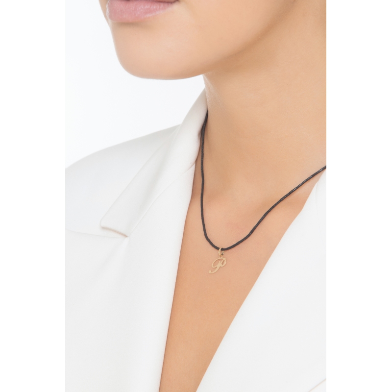 Colgante con inicial P oro amarillo 18 quilates