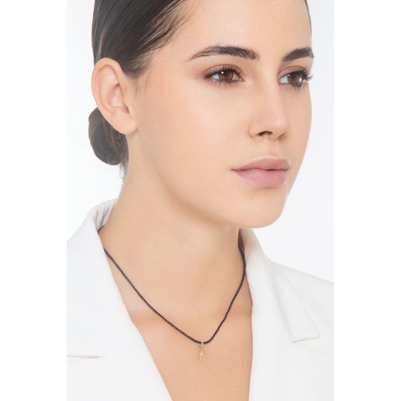 Colgante con inicial R oro amarillo 18 quilates