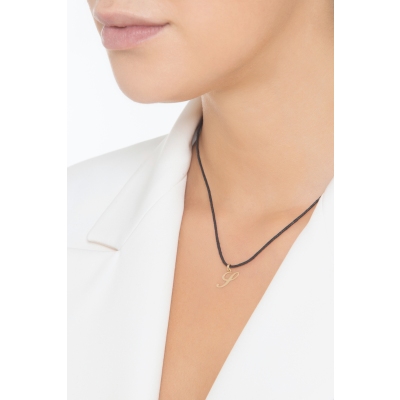 Colgante con inicial S oro amarillo 18 quilates