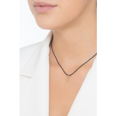 Colgante con inicial T oro amarillo 18 quilates