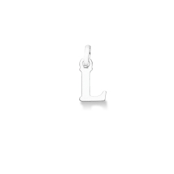 Colgante con inicial L oro blanco