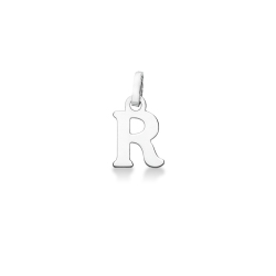 Colgante con inicial R oro blanco 18 quilates