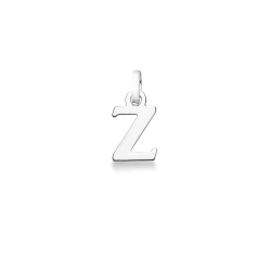 Colgante con inicial Z oro blanco 18 quilates