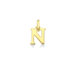 Colgante con letra inicial N