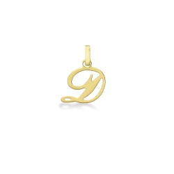 Colgante con letra inicial D