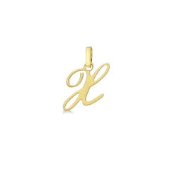 Colgante con inicial X oro amarillo 18 quilates