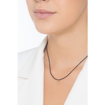 Colgante con inicial U oro amarillo 18 quilates