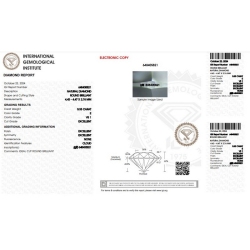 Diamante certificado IGI CT 0,33   E   VS 1 2