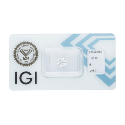 Diamante certificado IGI CT 1,00   E   VVS 2