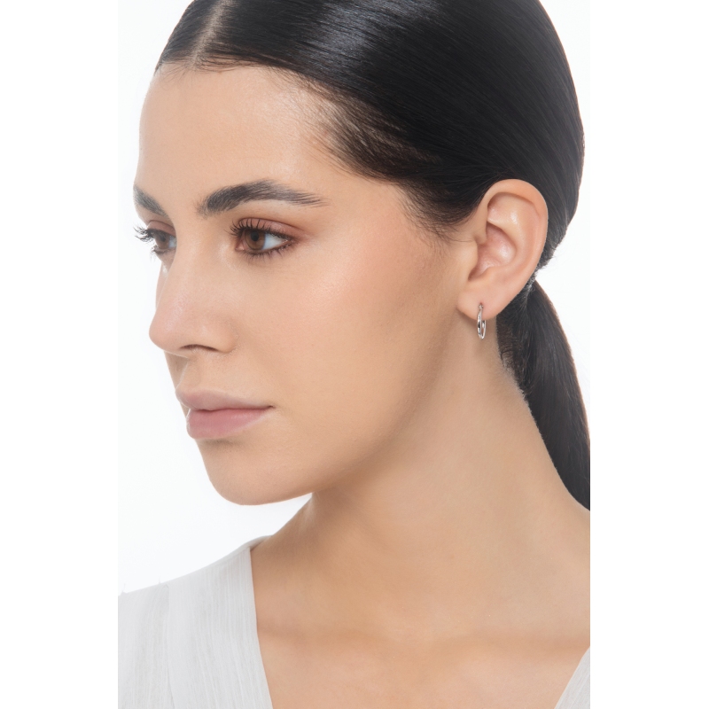 Mono pendiente en oro blanco de 18 quilates Mono pendiente en oro blanco de 18 quilates