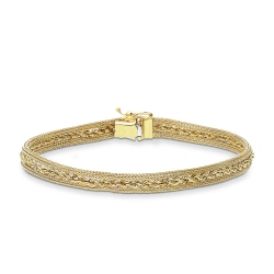 Pulsera en oro amarillo 18 quilates