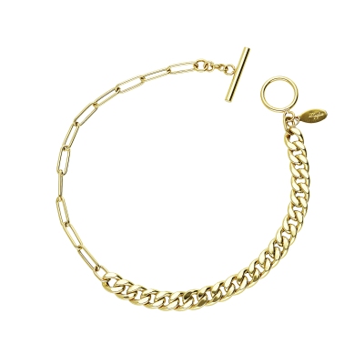 Pulsera cadena en oro amarillo de 18 quilates