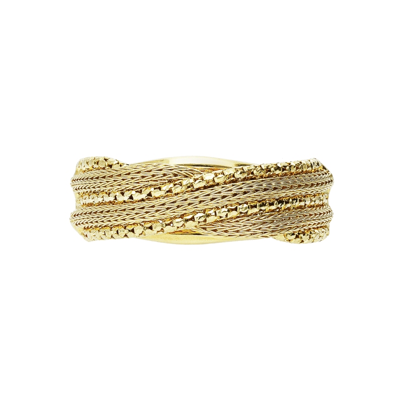 Anillo design en oro amarillo de 18 quilates