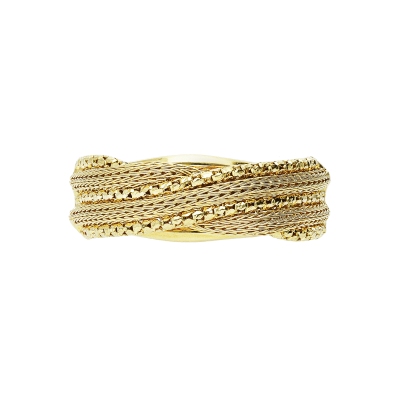 Anillo design en oro amarillo de 18 quilates