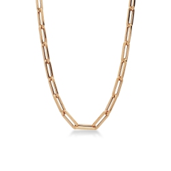 Collar cadena en oro rosa de 18 quilates