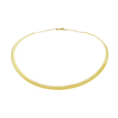 Collar choker rígido de oro amarillo de 18k