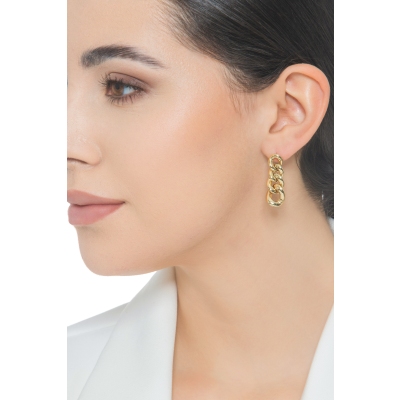 Pendientes colgantes en oro amarillo 18 quilates
