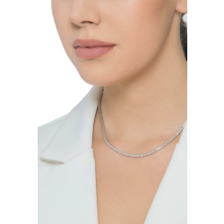 Gargantilla en oro blanco de 18k con diamantes 2