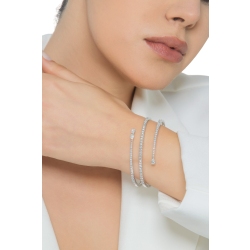 Brazalete semirrígido en oro blanco 18k con diamantes 2