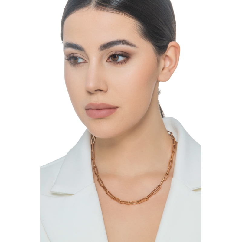  Collar cadena en oro rosa de 18 quilates