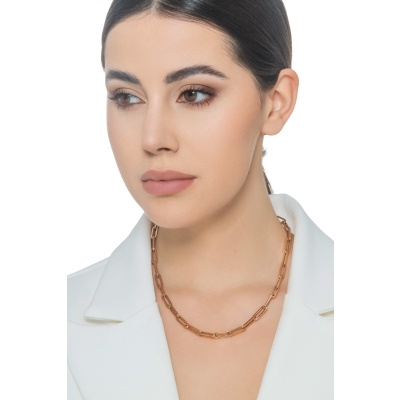  Collar cadena en oro rosa de 18 quilates