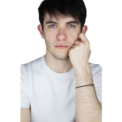 Pulsera Tennis en Oro Blanco 18k con Diamantes Negros 3.05 ct